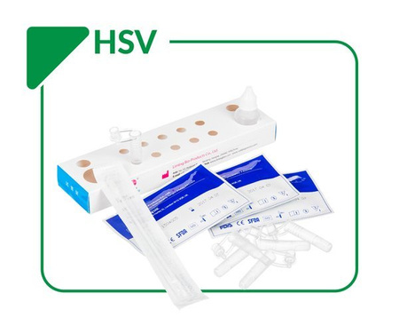 HSV (20 testów) - szybki test do wykrywania antygenu Herpes Simplex Virus 1 i 2
