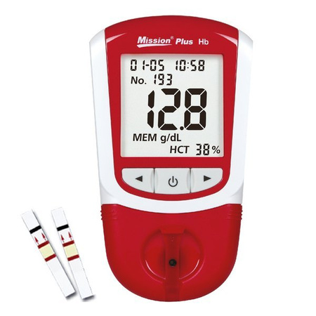 MISSION PLUS Hb HEMOGLOBIN TESTING SYSTEM Aparat do oznaczania hemoglobiny i hematokrytu