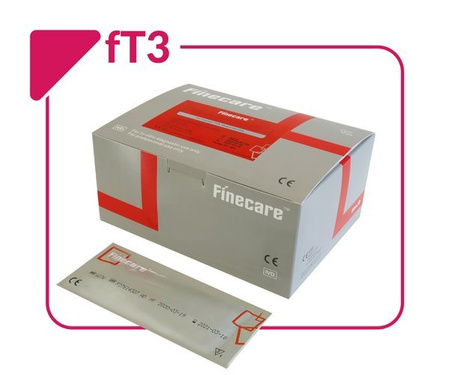 fT3 Rapid Quantitative Test  FINECARE™ 25 SZT. - FIA METER - SZYBKI ILOŚCIOWY TEST IMMUNOFLUORESCENCYJNY