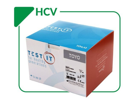 Anti-HCV TEST (40 testów) do wykyrwania antygenów HCV. Badanie z krwi pełnej, surowicy, osocza.